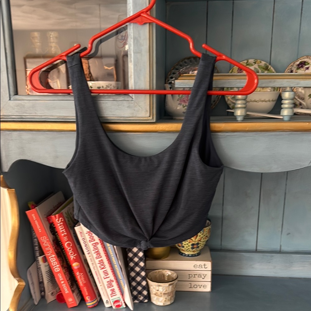 Gilly Hicks Charcoal Knotted Tank